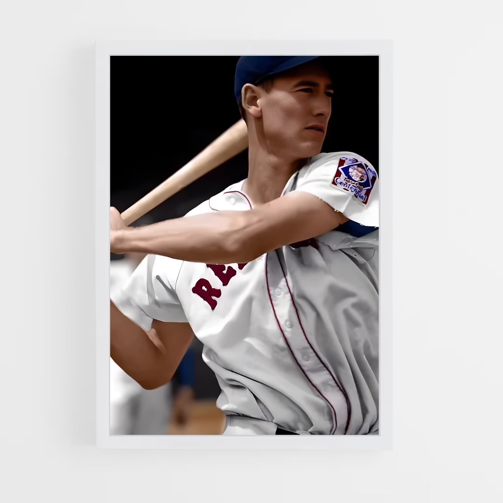 Poster Ted williams – affiche Baseball (vue 3)